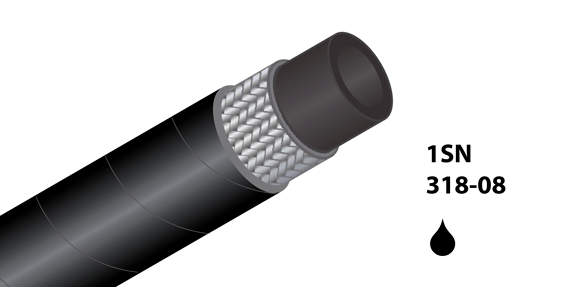 1SN Plus-08 - (5/16&quot;) - Zwart