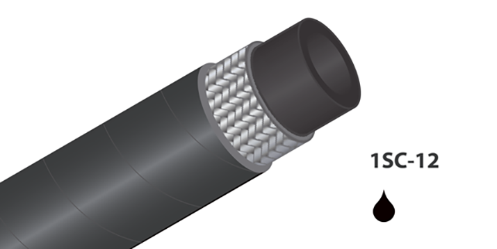 1SC-12 - (1/2&quot;) - Zwart