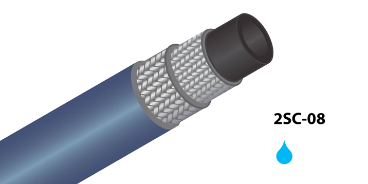 2SC-08 - (5/16&quot;) - Blauw - Gladde buitenmantel