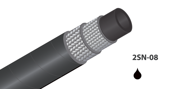 2SN-08 - (5/16&quot;) - Zwart