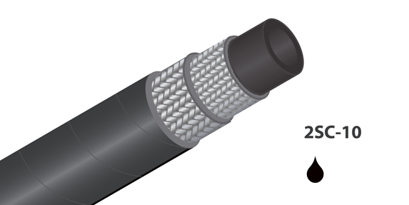 2SC-10 - (3/8&quot;) - Zwart