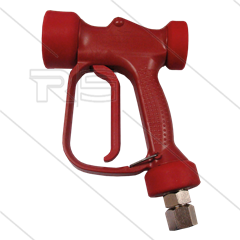 RB65 - rood - messing - met swivel - RVS regelpen - 24 Bar - 60 l/min - max 90°C - 1/2&quot; bi