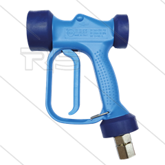 RB65 - blauw - messing - met swivel - 24 Bar - 60 l/min - max 90°C - 1/2&quot; bi