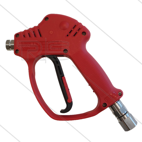 RL57 - HD pistool - RVS303 - met swivel SW25 - 500 Bar - 28 l/min - max 160°C - 3/8&quot; bi x 1/4&quot; bi