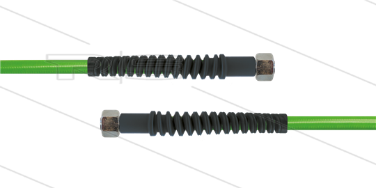 Carwash Titan-Slide slang groen 1/4&quot; - 3,8 m - 2x M18x1,5 (12L) DKOL - 2x SKB zwart - 300 Bar