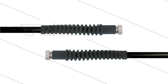Carwash Titan-Slide slang zwart 1/4&quot; - 3,5m - 2x 3/8&quot;W - 2x SKB - 300 Bar