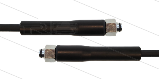 HD-slang zwart 5/16&quot; - 1SC - 15m - 2x M18x1,5 (12L) DKOL - 2x KBS - 250 Bar