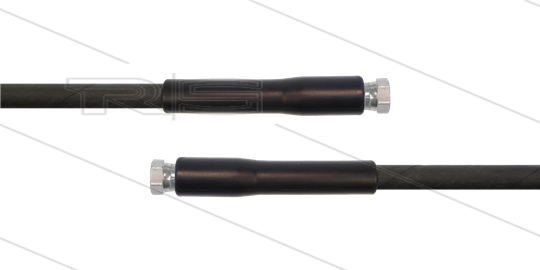 HD-slang zwart 5/16&quot; - 1SC - 20m - 2x 1/2&quot;W - 2x KBS - 250 Bar