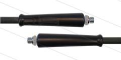 HD-slang zwart 3/8" - 1SC - 10m - 2x 3/8"bu - 2x KBS - 250 Bar