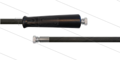 HD-slang zwart 3/8" - 1SC - 10m - 2x 3/8"W - 1x KBS - 250 Bar