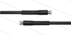 HD-slang zwart 1/4&quot; - 1SC - 5,0m - 2x 1/4&quot;W - 2x KBS - 250 Bar