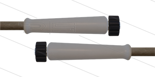 HD-slang grijs 5/16&quot; - 1SN Plus - 50m - 2x M22x1,5W vlak - 2x KBS - 315 Bar