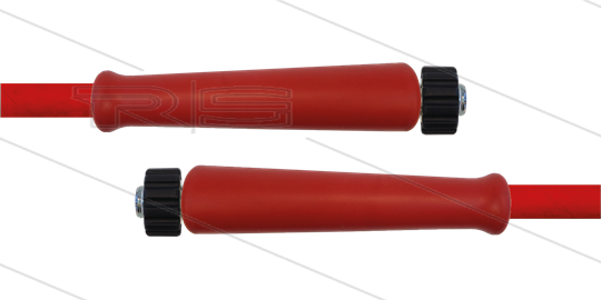 HD-slang rood 3/8&quot; - 2SN Plus - 15m - 2x M22x1,5W RVS - 2x KBS rood - 500 Bar