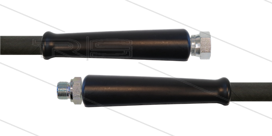 HD-slang zwart 1/2&quot; - 1SC - 20m - 1/2&quot;W x 1/2&quot;bu - 2x KBS - 250 Bar