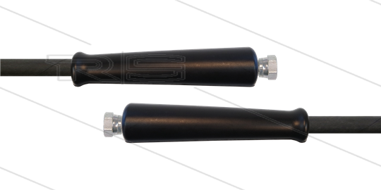 HD-slang zwart 3/8&quot; - 2SC - 45m - 2x 3/8&quot;W - 2x KBS - 400 Bar