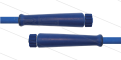 HD-slang blauw 3/8&quot; - 2SC - 2,5m - 2x M22x1,5 W conisch - 2x KBS - 400 Bar
