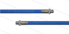 HD-slang blauw 3/8&quot; - 2SC - 10m - 2x 3/8&quot;bu RVS - geen KBS - 400 Bar