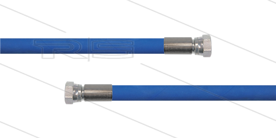 HD-slang blauw 1/2&quot; - 2SC - 20m - 2x 1/2&quot;W - geen KBS - 400 Bar