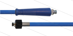HD-slang blauw 3/8&quot; - 2SC - 10m - 3/8&quot;bu x M22x1,5 W conisch - 1x KBS - 400 Bar