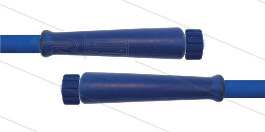 HD-slang blauw 1/2&quot; - 2SC - 15m - 2x M22x1,5 W conisch - 2x KBS - 400 Bar