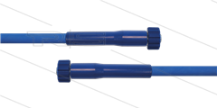 HD-slang blauw 5/16&quot; - 1SC - 10m - 2x M22x1,5 W vlak - 2x KBS - 250 Bar