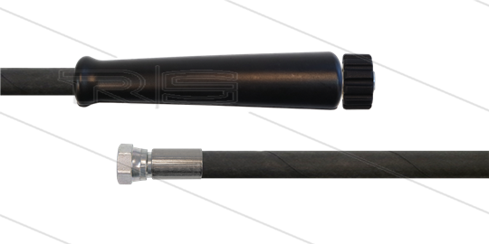HD-slang zwart 3/8&quot; - 2SC - 30m - 1/2&quot;W x M22x1,5 W vlak - 1x KBS - 400 Bar