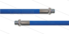 HD-slang blauw 3/8&quot; - 2SC - 15m - 2x 3/8&quot;bu - geen KBS - 400 Bar