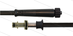 HD-slang zwart 5/16&quot; - 1SN Plus - 20m - M22x1,5 W x Ø11mm RVS nippel met lager - 1x KBS - 315 Bar