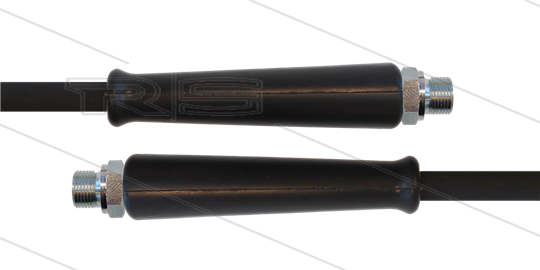 HD-slang zwart 3/8&quot; - 2SC - 80m - 2x 3/8&quot;bu - 2x KBS - 400 Bar