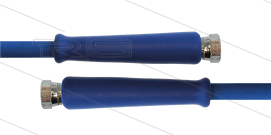 HD-slang blauw 3/8&quot; - 2SC - 130m - 2x 1/2&quot;W - 2x KBS - 400 Bar