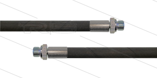 HD-slang zwart 1/2&quot; - 1SC - 25m - 2x 1/2&quot;bu - geen KBS - 250 Bar
