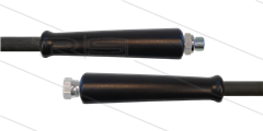 HD-slang zwart 3/8" - 1SC - 5,0m - 3/8"W x 3/8"bu - 2x KBS - 250 Bar