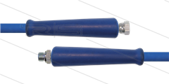 HD-slang blauw 5/16&quot; - 2SC - glad - 5,0m - 3/8&quot;W x 3/8&quot;bu - 2x KBS - 400 Bar