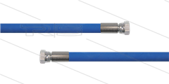 HD-slang blauw 3/8&quot; - 2SC - 30m - 2x 1/2&quot;W RVS - geen KBS - 400 Bar