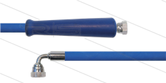 HD-slang blauw 3/8&quot; - 2SC - 30m - 3/8&quot;W x 3/8&quot;W 90° haaks - 1x KBS - 400 Bar