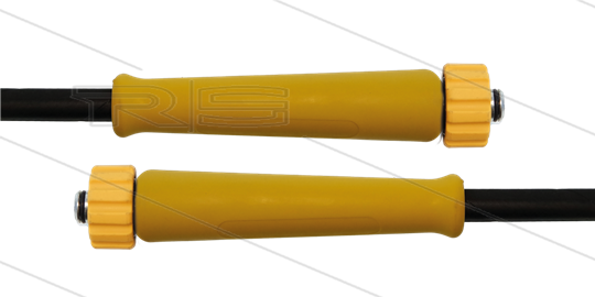 HD-slang zwart 5/16&quot; - 1SN Plus - 40m - 2x M22x1,5 W geel vlak - 2 x KBS geel - 315 Bar