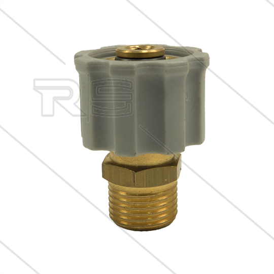 M21x1,5 - snelkoppeling wartel - messing - 250 Bar - Ø14mm - max 160°C - 3/8&quot; bu