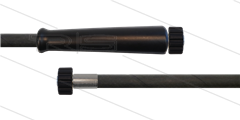 HD-slang zwart 3/8" - 1SC - 50m - 2x M22x1,5 W vlak - 1x KBS - 250 Bar
