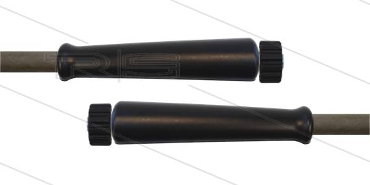 HD-slang grijs 5/16&quot; - 1SN Plus - 20m - 2x M22x1,5W vlak - 2x KBS zwart - 315 Bar