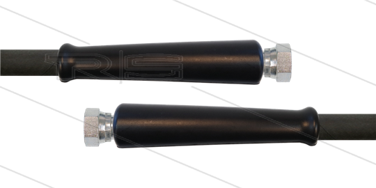 HD-slang zwart 1/2&quot; - 1SC - 30m - 2x 1/2&quot;W - 2x KBS - 250 Bar