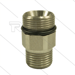 AR9 - M24x1.5 - nippel - RVS - 600 Bar - Ø15mm - max 160°C - 1/2" bu