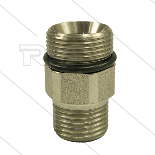 AR9 - M24x1.5 - nippel - RVS - 600 Bar - Ø15mm - max 160°C - 1/2" bu