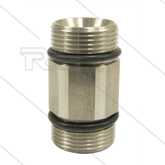 AR9 - M24x1.5 - nippel - RVS - 600 Bar - Ø15mm - max 160°C - M24x1,5 bu