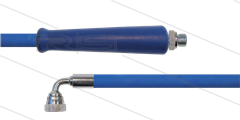 HD-slang blauw 3/8&quot; - 2SC - 43m - 3/8&quot;W 90° haaks x 3/8&quot;bu - 1x KBS - 400 Bar