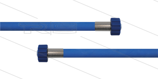 HD-slang blauw 5/16&quot; - 2SC - 50m - 2x M22x1,5 W conisch - geen KBS - 400 Bar