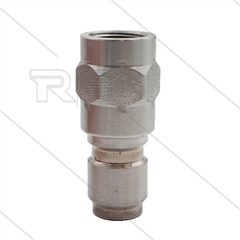 RP3100 - nippel - RVS - 250 Bar - Ø17,8mm - max 150°C - 3/8&quot; bi