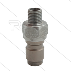 RP3100 - nippel - RVS - 250 Bar - Ø17,8mm - max 150°C - 1/4&quot; bu