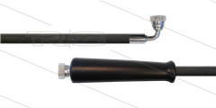 HD-slang zwart 3/8" - 1SC - 60m - 3/8"W x 3/8"W 90° haaks - 1x KBS - 250 Bar