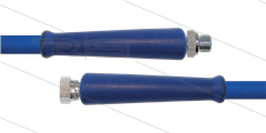 HD-slang blauw 1/2&quot; - 2SC - 1,0m - 1/2&quot;W x 1/2&quot;bu - 2x KBS - 400 Bar