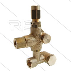 VB75 voor AR-RK en Comet FW - 220 Bar - 30 l/min - max 90°C - In: 1/2&quot; bi x bu - Uit: 3/8&quot; bi x bu